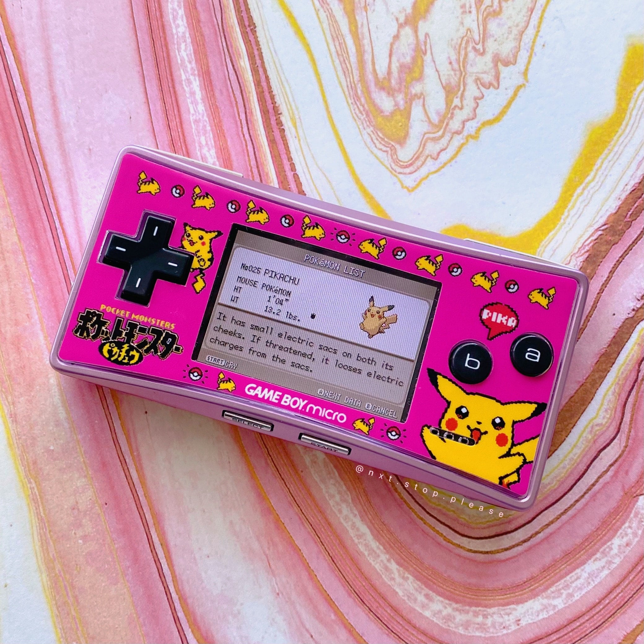 GB Micro Faceplate Vinyl Sticker | Nextstopplease