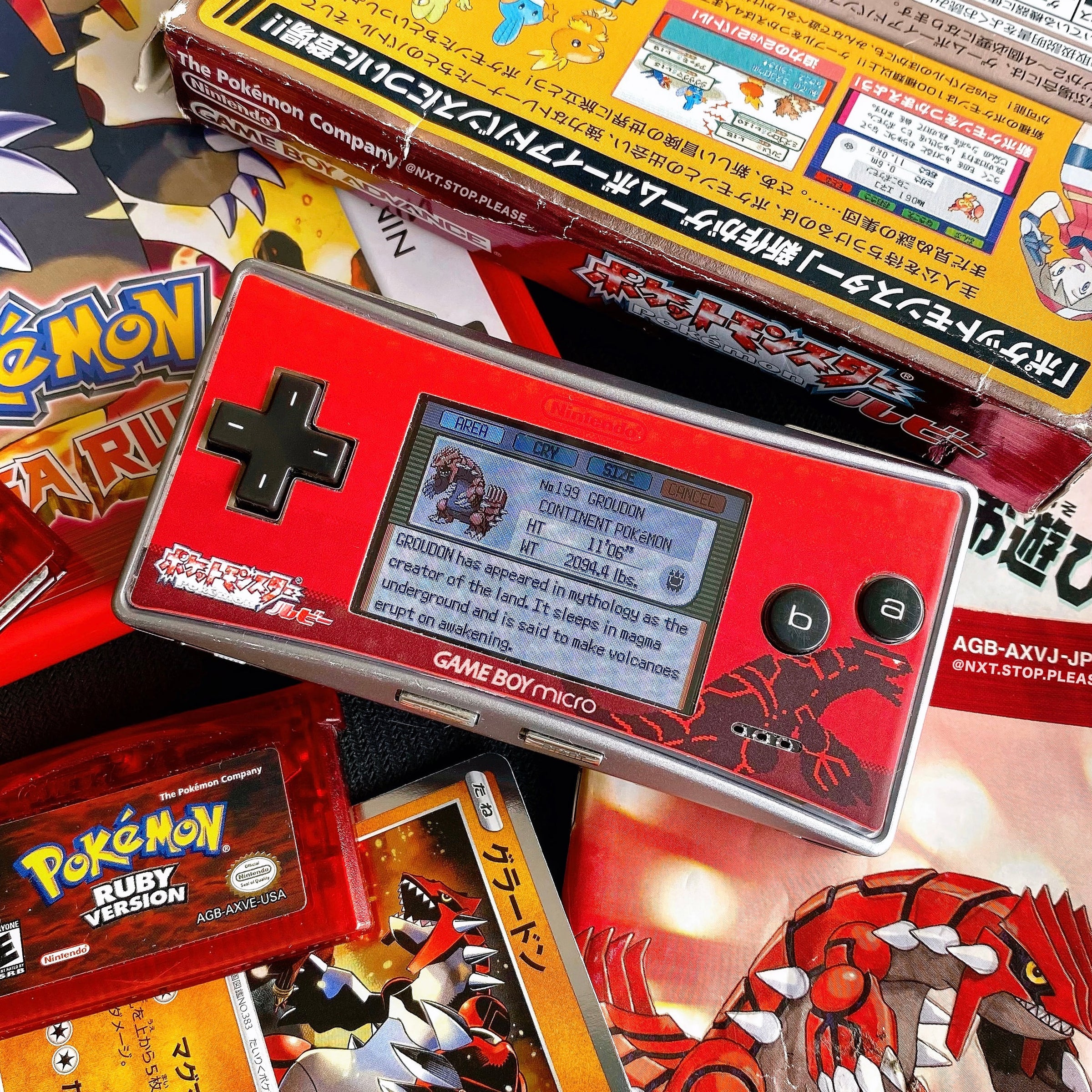 【入手困難★希少】Game Boy Micro フェイスプレート リザードン GB Micro Faceplate Vinyl Sticker | Nextstopplease