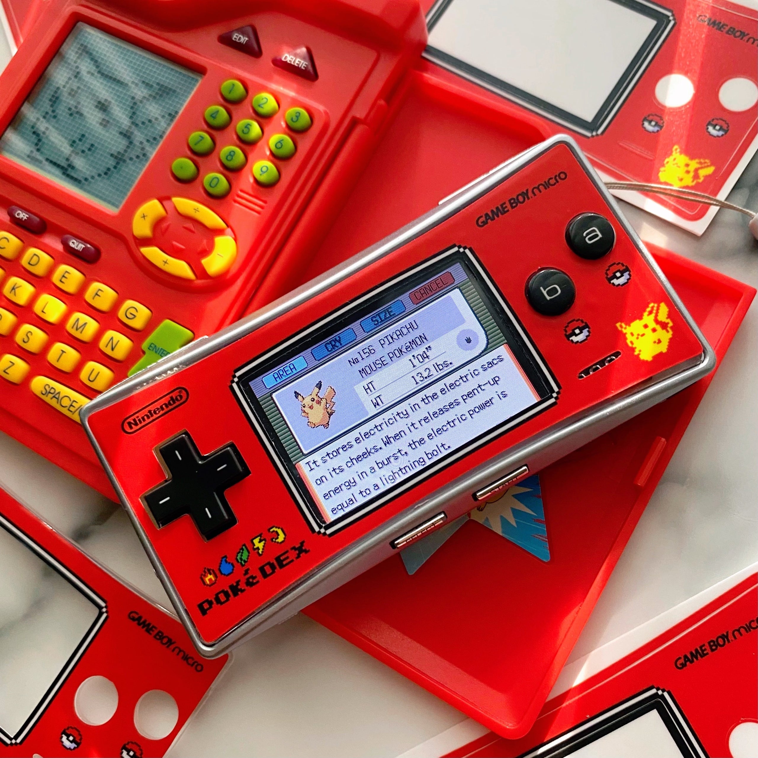 【入手困難★希少】Game Boy Micro フェイスプレート リザードン GB Micro Faceplate Vinyl Sticker | Nextstopplease