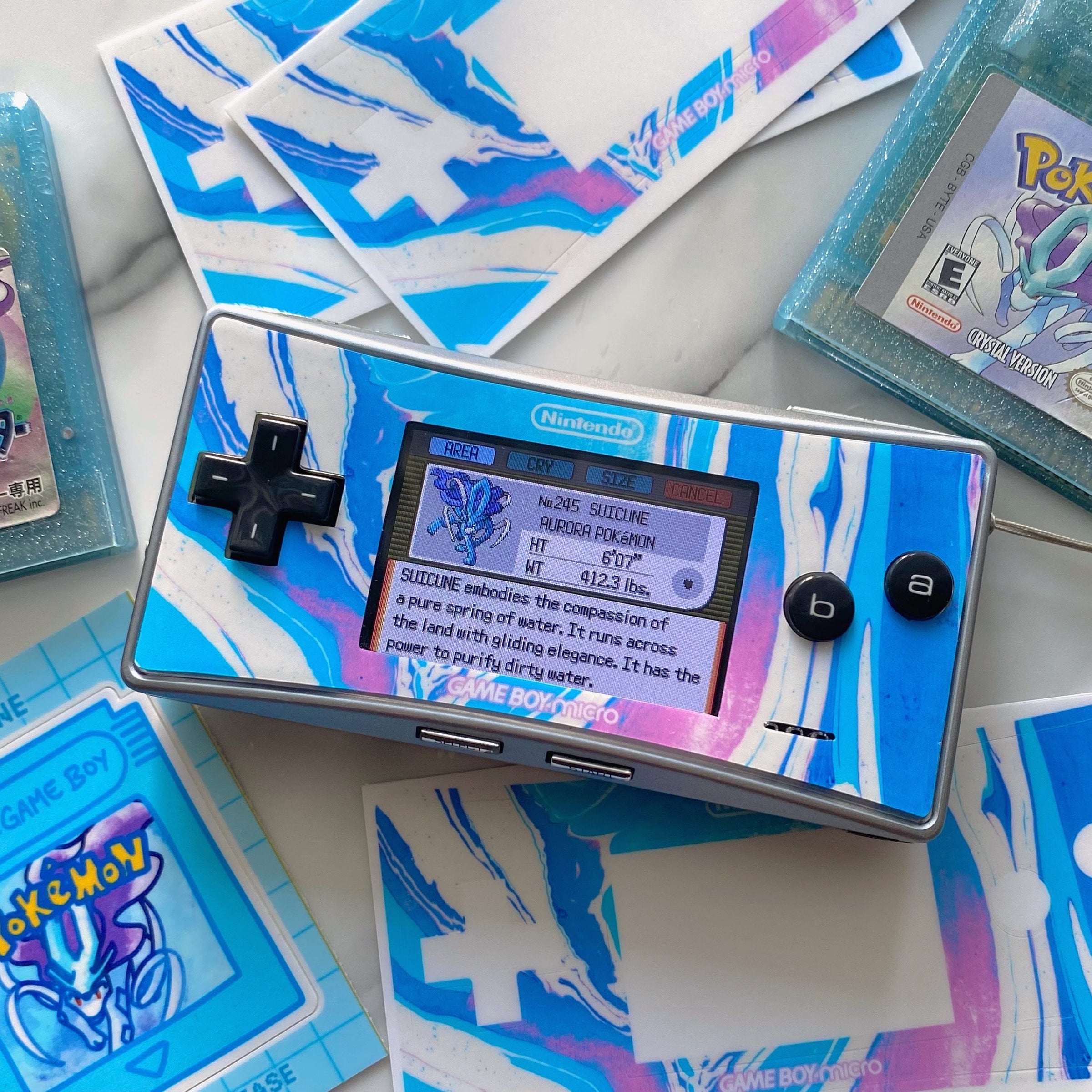 GB Micro Faceplate Vinyl Sticker | Nextstopplease